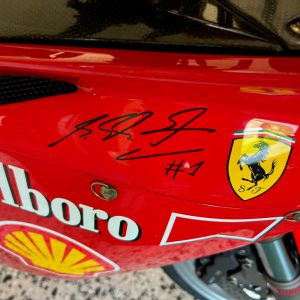 Moto Luciano Guerri con autografo Michael Schumacher 2